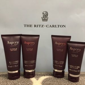 2 for $10  Asprey London Purple Water bath set
